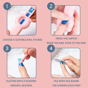 اسباب بازی ست آرایشی و استمپر ناخن کودک Nail Art Kit Princess_اسباب بازی اکسسوری